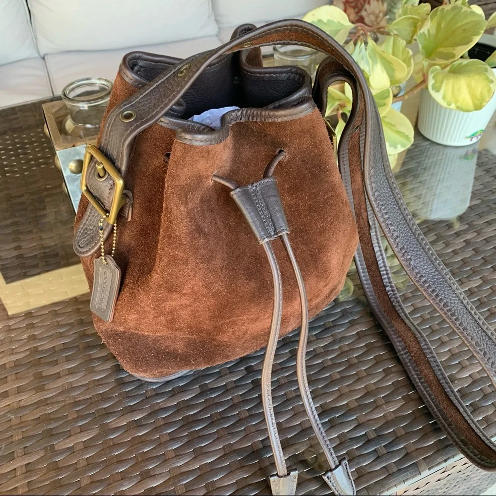 Berkeley Drawstring in Mahogany Vintage Coach #9012 - Picture 2 of 12